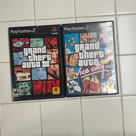 PS2 Grand Theft Auto II Vice City Games In Case Playstation 2 - Picture 1 of 2